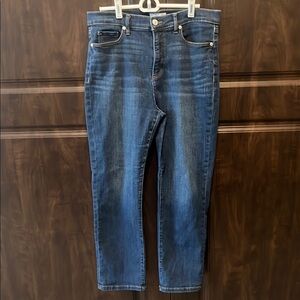 Loft Straight Leg Crop Denim Jeans